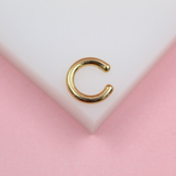 18K Gold Filled Simple Gold Minimalistic Smooth Ear Cuff (L75)