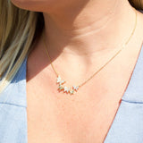 Butterfly Layering Rolo Dainty Necklace (G69)