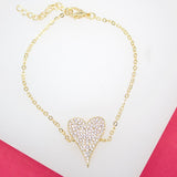 CZ Heart Bracelet (I209A)