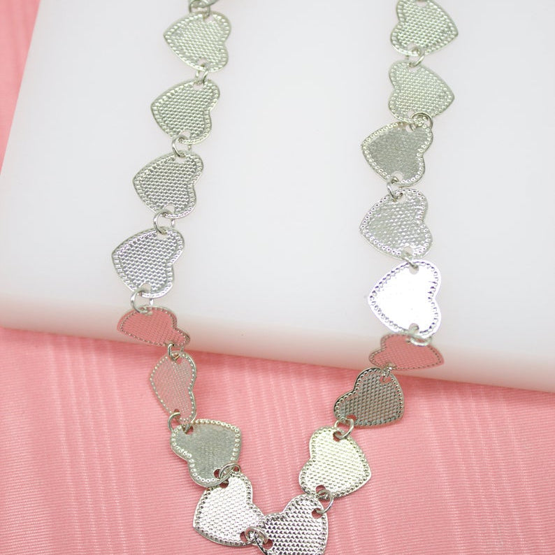 18K Gold Filled Heart Choker (G38)