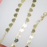 18K Gold Filled Hearts Choker For Wholesale Necklace Dainty Jewelry Making Supplies (G37)