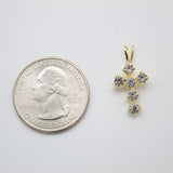 18K Gold Filled Small CZ Cross