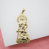 18K Gold Filled Saint San Lazaro Pendant (A119)