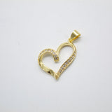 18K Gold Filled Heart Necklace Pendant