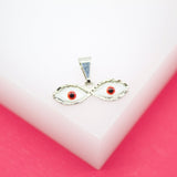 18K Gold Filled Small Evil Eyes Pendant Charms (A204)