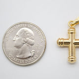 18K Gold Filled Small Cross
