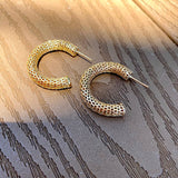 Chunky Open Gold Hoops (K54)