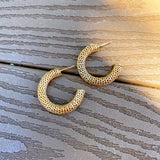 Chunky Open Gold Hoops (K54)