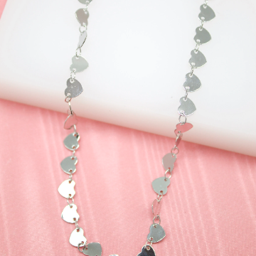 18K Gold Filled Hearts Choker  (G37)