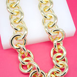 18K Gold Filled 22mm Thick Chunky Rolo Link Chain (F105)
