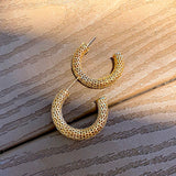 Chunky Open Gold Hoops (K54)