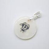 Stone 18K Gold Filled Boy & Girl Madre Pearl Pendant
