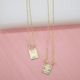 Gold Filled Escapularios Devotional Necklace (G66A)