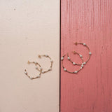 Pear Hoop Earrings  (K53)(K81)
