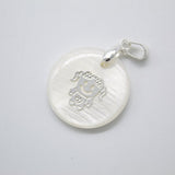 Stone 18K Gold Filled Boy & Girl Madre Pearl Pendant