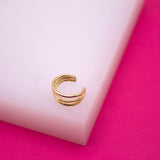 Gold Filled Triple Layer Ear Cuff Earrings (L177)