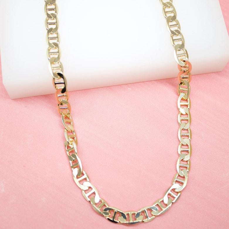 Flat Gucci Chain Necklace 14K | Adina Eden Jewels