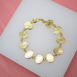 18K Gold Filled Prayer Charms Bracelet (I411A)