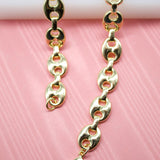 18K Gold Filled 11mm Puffy Gucci Link Chain (F146-147)