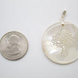 18K Gold Filled Tree Of Life Madre Pearl