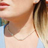 CZ Butterfly Charms Layering Necklace (G71)