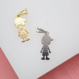 18K Gold Filled Boy Pendant