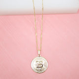 Bitcoin Pendant Dainty Delicate Necklace (G141)