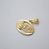 18K Gold Filled Musical Notes Pendant