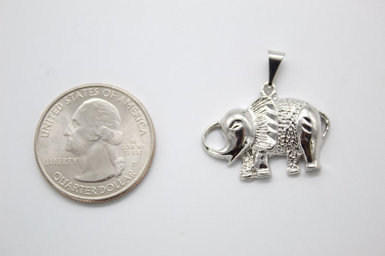 Small 18K Gold Filled Elephant Pendant
