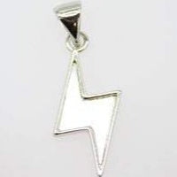 18K Gold Filled Mother Pearl Lightning Bolt Pendant (A93)