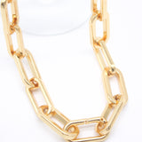 18K Gold Filled 15mm Thick Oval Link Chain (F183)
