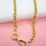 18K Gold Filled 7mm Solid Circle Link Chain (F173)