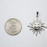 18K Gold Filled Dainty Celestial Sun Charm Pendant (A23)