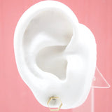 18K Gold Filled Hexagon Stud Earrings (L151-152)