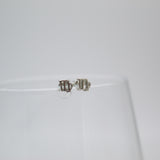 18K Rhodium Filled Astrology Zodiac Sign Stud Earrings