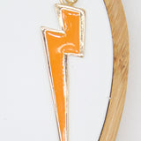 18K Gold Filled Colorful Enamel Lightning Thunder Bolt Pendant (A41)