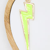 18K Gold Filled Colorful Enamel Lightning Thunder Bolt Pendant (A41)