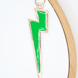 18K Gold Filled Colorful Enamel Lightning Thunder Bolt Pendant (A41)