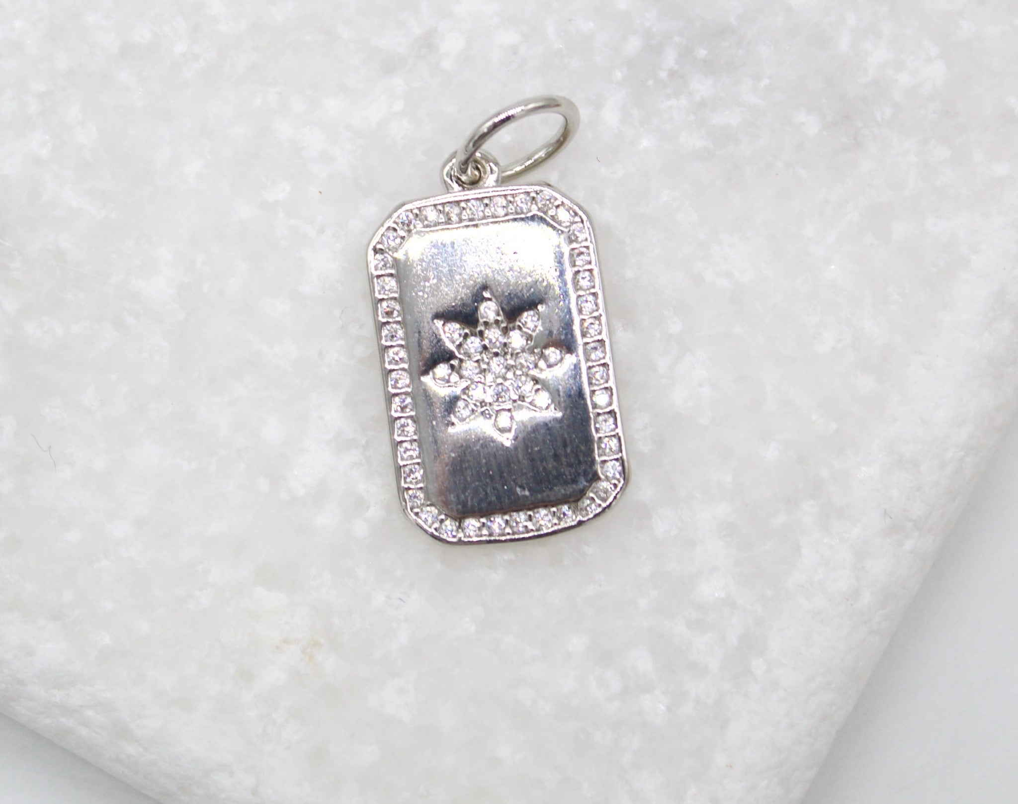 18K Gold Filled Star Tag Plate
