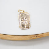 18K Gold Filled Star Tag Plate