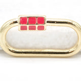 18K Gold Filled Carabiner Lock Pendant Charm Multicolor (A26)
