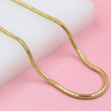 18K Gold Filled 2mm Mouse Tail Chain For Wholesale Necklace Jewelry (F208)