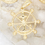 18K Gold Filled Anchor Steering Wheel