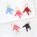 18K Gold Filled Enamel Love Hand Sign Language (A201)
