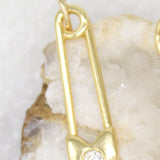 18K Gold Filled Safety Pin Pendant  (A278)