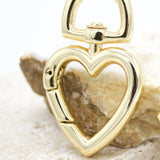 18K Gold Filled Heart Latch (XX13)