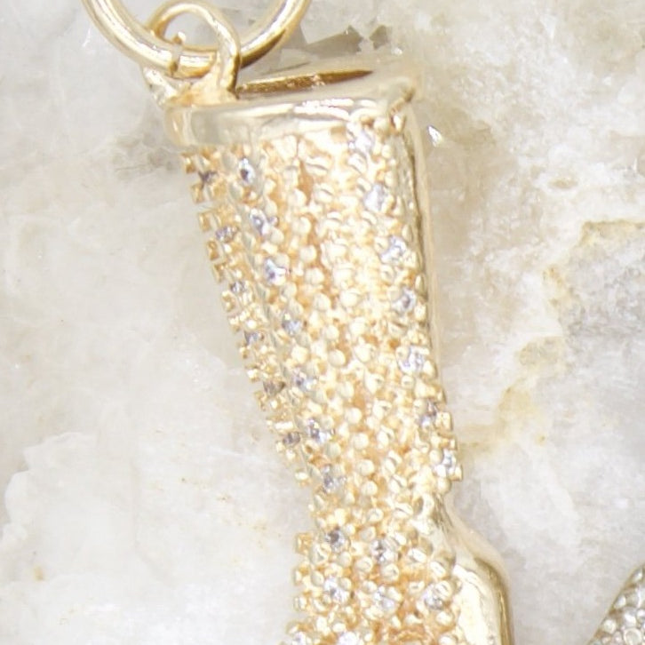 18K Gold Filled Figa Hand Charm Pendant