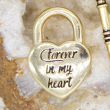 18K Gold Filled Forever in My Heart Lock