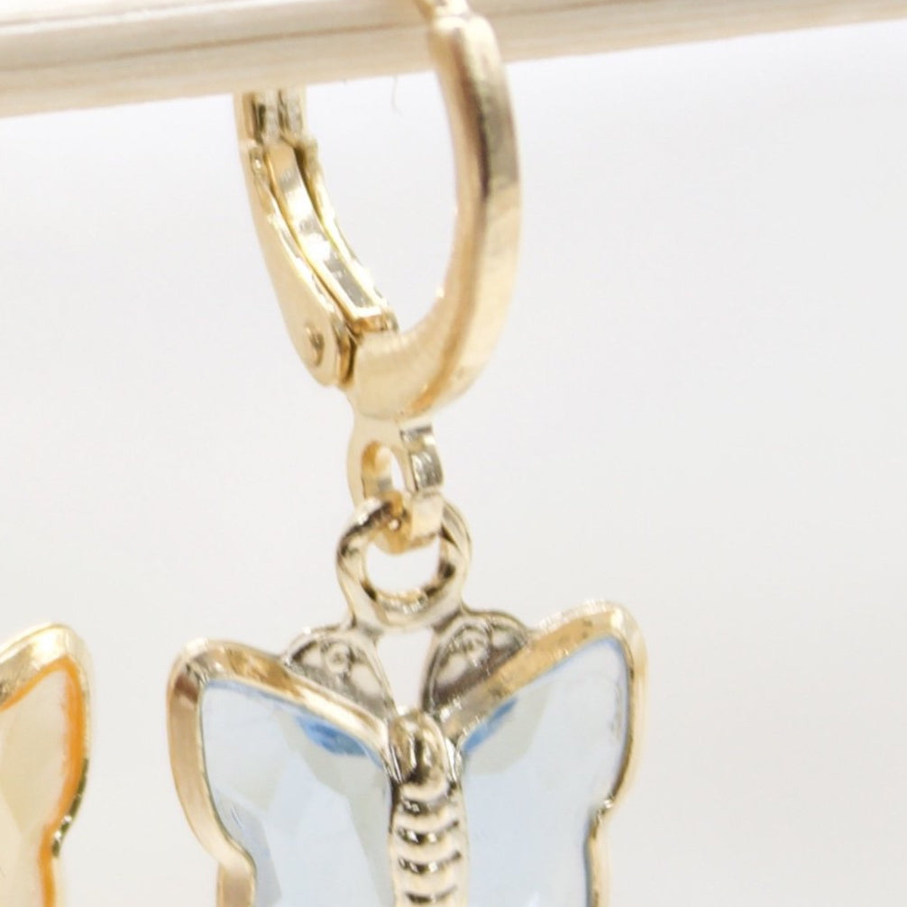 Butterfly French Hook Earrings (K287)