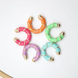 Gold Filled Enamel Multi-Color Ear Cuff (L175)